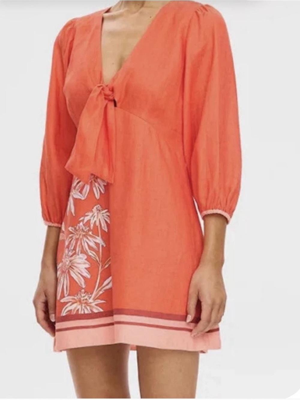 Kivari Rubi Tie Mini Dress Sz S/8